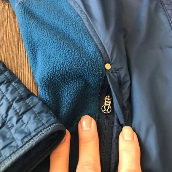 🍋 Lululemon ♡ Blue Track Jacket - Lightweight Fleece (perfect for spring!) - Picture 6 of 9